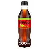 Sparkling drink COCA-COLA ZERO LIME, 500 ml