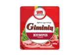 Boiled sliced GIMINIŲ pork ham, I r., 180 g