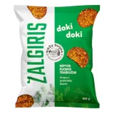 Fried bread chips with dill and cream flavor DOKI DOKI ŽALGIRIS, 150 g