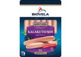 Boiled BIOVELA turkey sausages, highest grade, 240 g