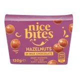 Hazelnuts in milk chocolate NICE BITES, 130 g