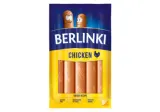 Boiled smoked chicken sausages, BERLINKI, II grade, 250 g