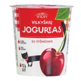 Yogurt with cherries VILKYŠKIŲ, 3,6% fat, 350 g