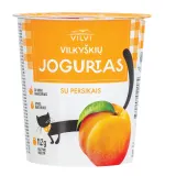 Йогурт с персиками VILKYŠKIŲ, 3,5% жира, 350 г