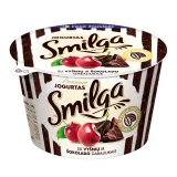 Yogurt with cherry and chocolate pieces SMILGA PREMIUM, 4.5% fat, 200 g