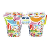 Yogurt CLEVER vanilla flavor with chocolate candies, 270 g