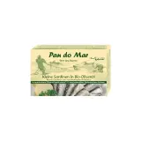 Sardines in organic olive oil PAN DO MAR, 120 g