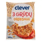 3 grain flakes CLEVER, 400 g