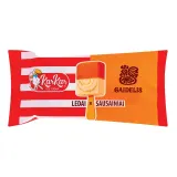 Cookie flavored ice cream with cookie filling GAIDELIS and caramel flavored coating KAR KAR, 70 ml