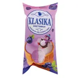 Creamy ice cream KLASIKA, vanilla and blueberry flavored, 120 ml