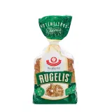 Whole grain dark bread without added sugar RUGELIS, 350 g