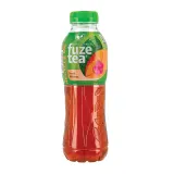 Non-carbonated peach flavored soft tea drink FUZETEA, 500 ml