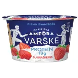 Cottage cheese with strawberries GRAIKIŠKA AMFORA PROTEIN, 0,8% fat, 200 g