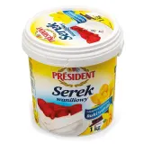 Vanilla curd dessert PRESIDENT VANILA, 1 kg