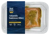 Fresh Atlantic salmon fillet in honey and mustard marinade, 250 g