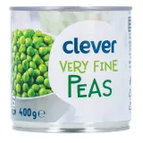 Konservuoti žalieji žirneliai CLEVER, 400 g