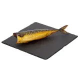 Hot smoked Atlantic mackerel, gutted, without heads