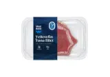 Размороженная филе желтоперого тунца (Thunnus albacares) без кожи, 1 кг