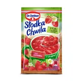Instant strawberry flavor kissel with berry pieces