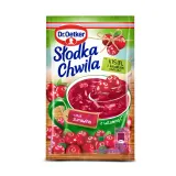 Instant cranberry flavor kissel with berry pieces