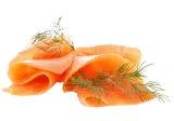 Cold smoked Atlantic salmon fillet with skin, 1 kg
