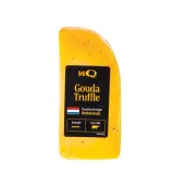 Semi-Hard Fermented Gouda Cheese with Truffles DELI Q, 50% fat, 130 g
