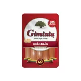 Cooked GIMINIŲ SAUSAGES, highest quality, 260 g