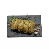 Chicken thigh shashlik with garlic and herbs