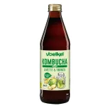Organic fermented lemon and ginger flavored tea drink