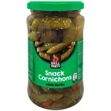 Cucumbers in sweet and sour marinade with herbs