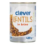 Lentils in salted brine CLEVER, 425 ml