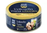 Yellowfin tuna pieces in sunflower oil WELL DONE, 185 g