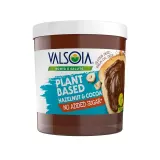 Vegan spreadable chocolate nut and oat cream with no added sugar, with sweeteners VALSOIA, 200 g