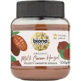 Organic milk chocolate and hazelnut cream BIONA ORGANIC, 350 g