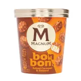 Ice cream BONBON MAGNUM with salted caramel and almonds, 168 g