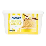 Bourbon flavor vanilla ice cream CLEVER, 2500 ml