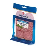 Cold smoked garlic salami second grade salami BIOVELA, 110 g