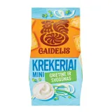 Mini crackers GAIDELIS, sour cream and onion flavor, 72 g