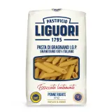 Hard wheat Italian pasta tubes LIGUORI PENNE RIGATE, 500 g