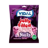 Gummy candies VIDAL JELLY FILLED SKULLS, 90 g
