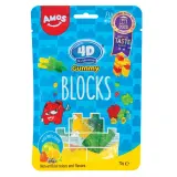 Fruit flavored gummy AMOS BLOCKS, 72 g