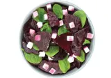 Caramelized beetroot salad with mildly salted cheese, 1 kg