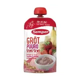 Rice and oat porridge with strawberries and bananas SEMPER 6 months, 120 g