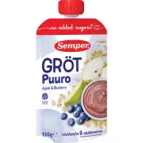 Rice, oat porridge with blueberries, apples 6 months SEMPER, 120 g