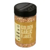 Golden garlic flakes