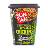 Instant noodles Sun Yan yakisoba with Asian chicken flavor sauce, cup