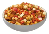 Spicy chickpea salad with bread and dried sausages, 1 kg