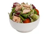 Salad with steamed salmon, 1 kg