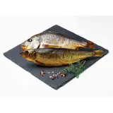 Atlantic herring with head, uncleaned, cold smoked