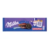 Chocolate with cocoa cookies and vanilla cream filling